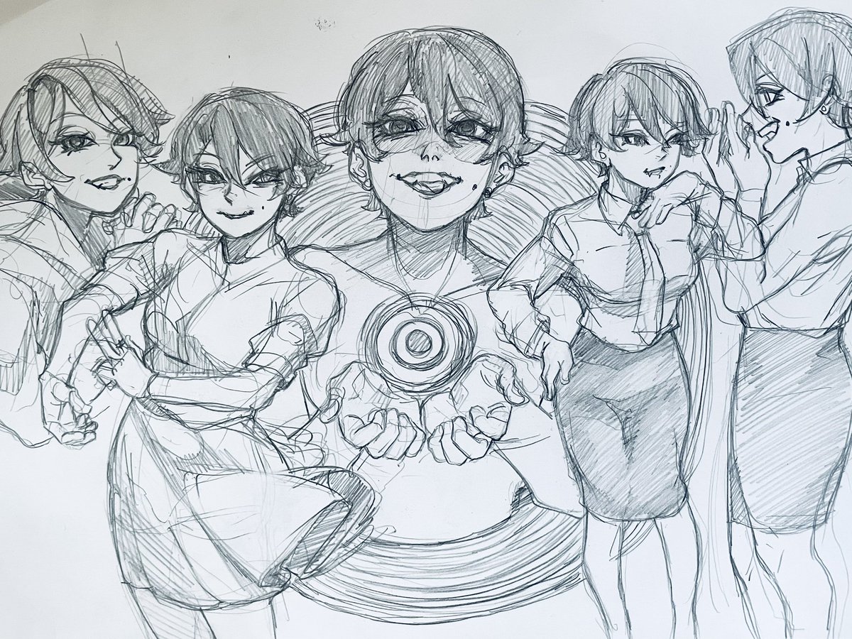 Be_myvu's tweet image. Random sketches I did while on break🌸

#落書き #sketches