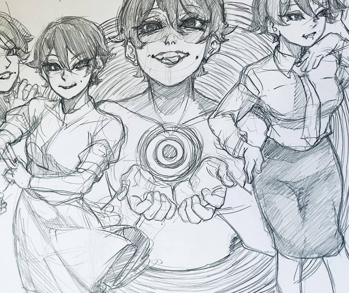 Be_myvu's tweet image. Random sketches I did while on break🌸

#落書き #sketches