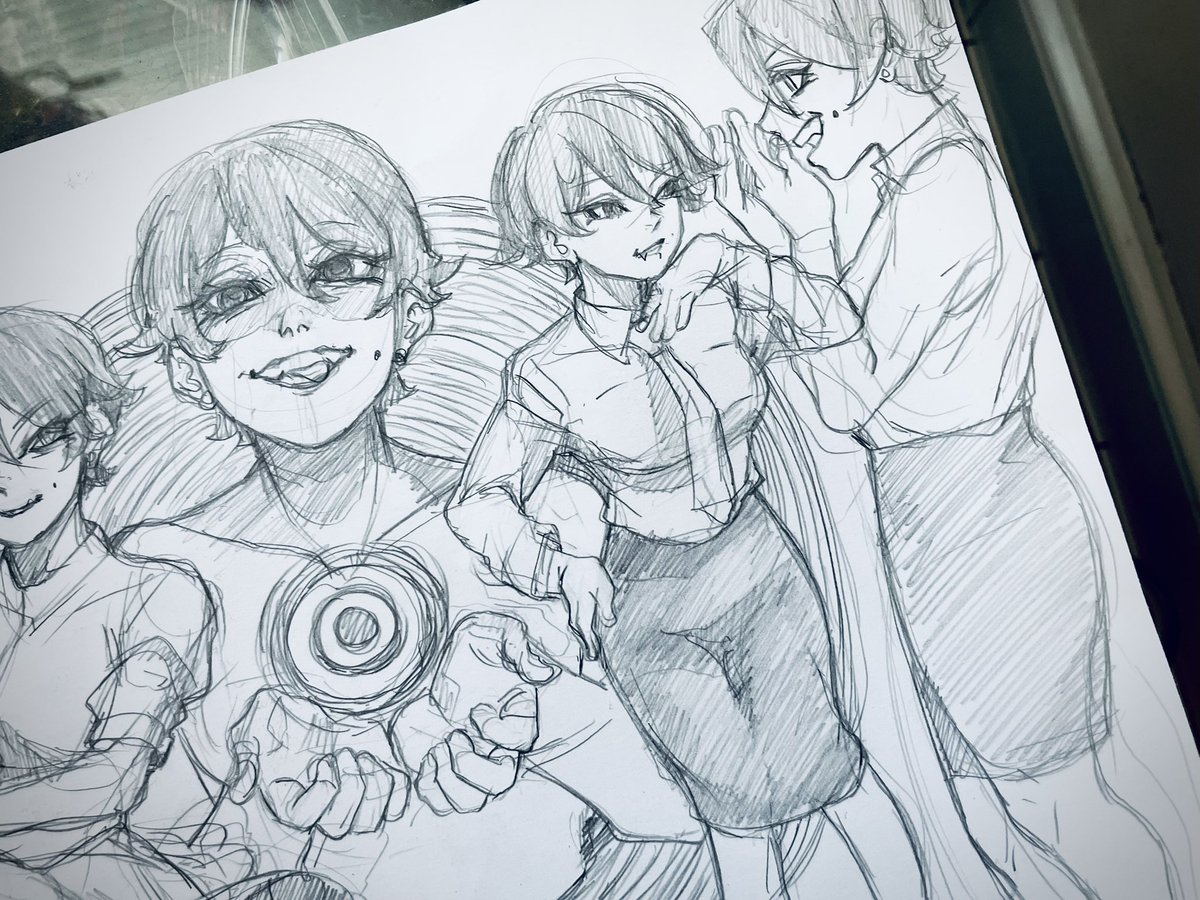 Be_myvu's tweet image. Random sketches I did while on break🌸

#落書き #sketches