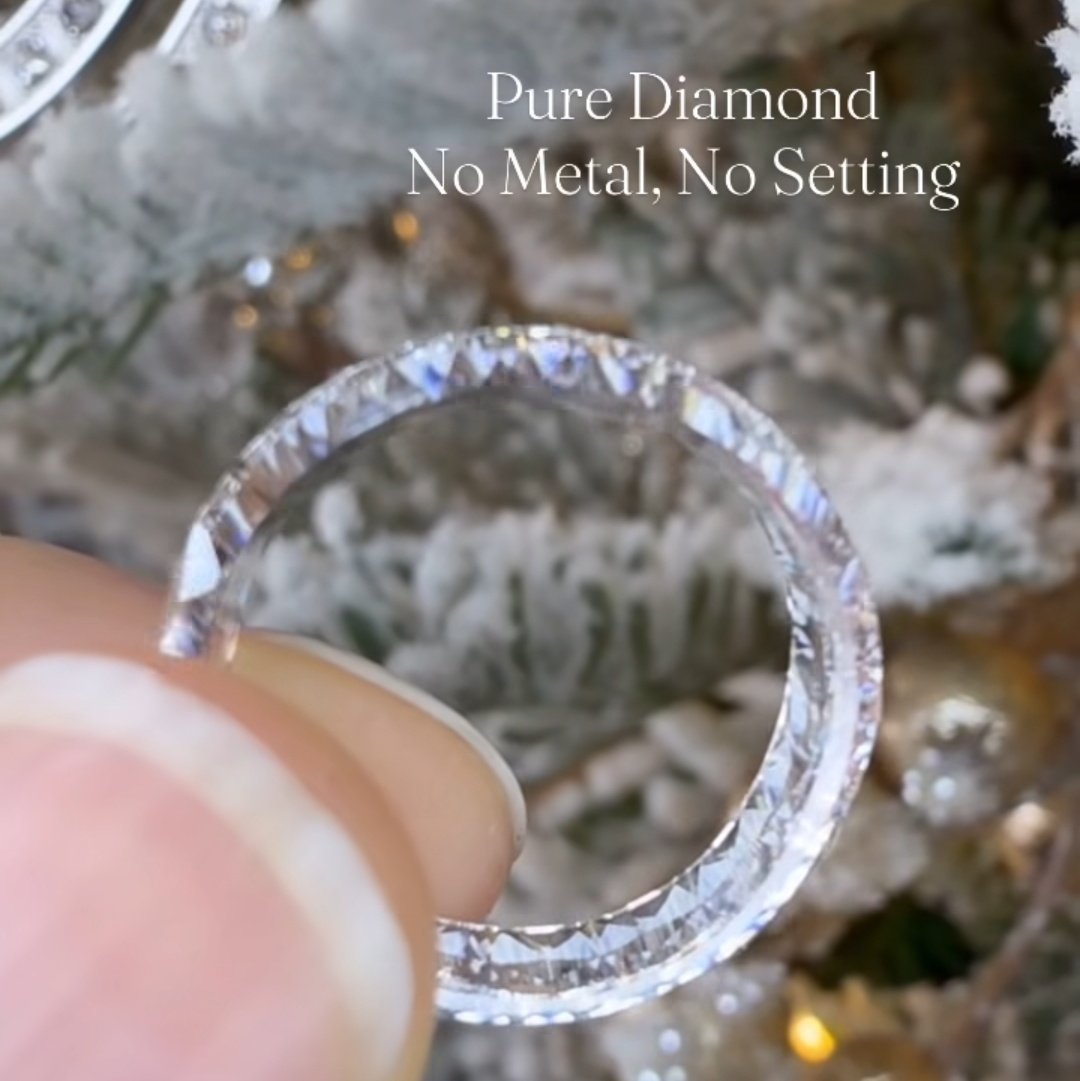 100% 다이아몬드 반지