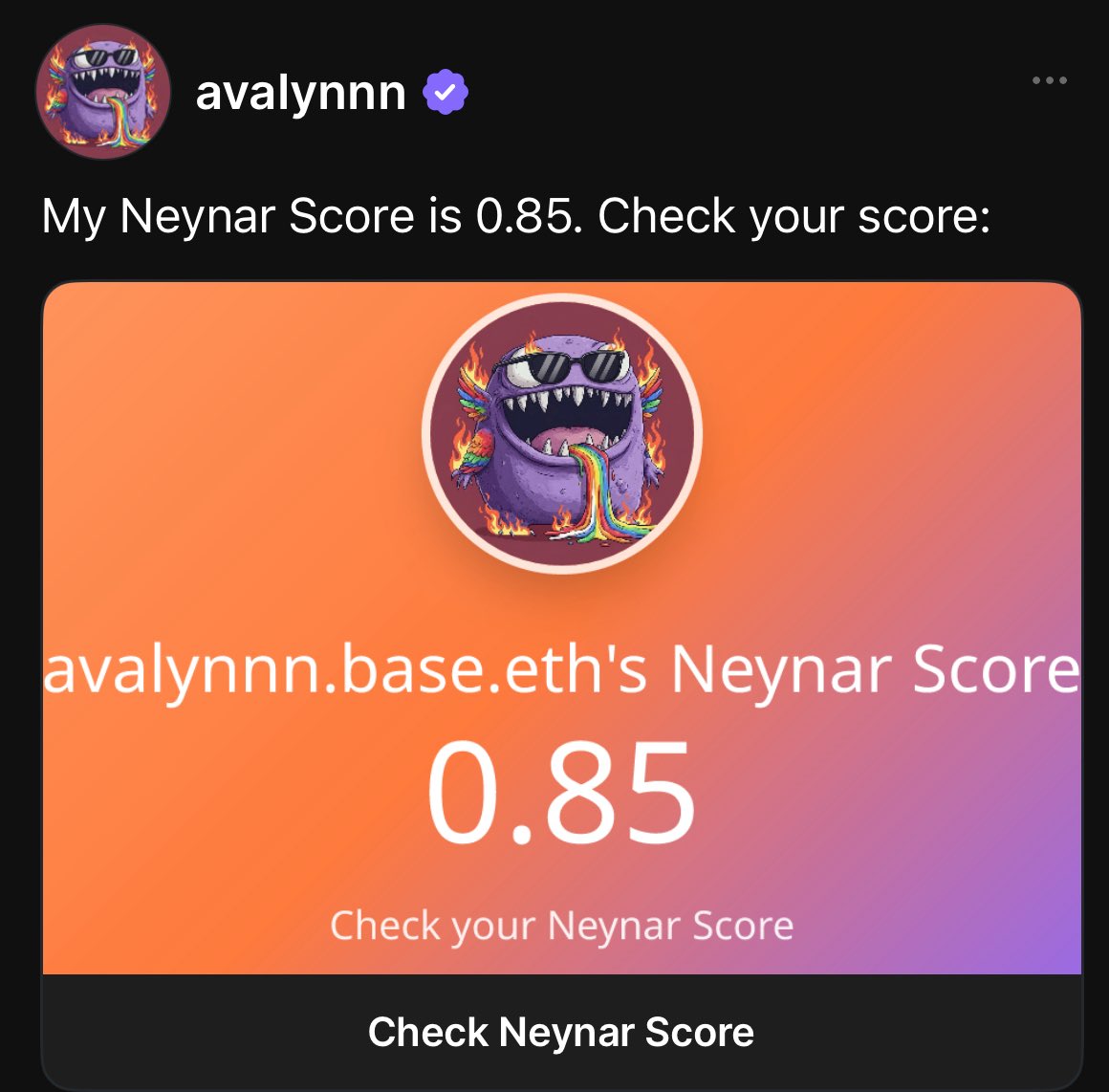 ขออนุญาตเล่าถึง Neynar score farcaster mini app.

Neynar Score คือคะแนน (อยู่ระหว่าง 0 ถึง 1) ที่ใช้วัดคุณภาพของพฤติกรรมผู้ใช้งาน Farcaster โดยคะแนนนี้จะสะท้อนความเชื่อมั่นว่าบัญชีนั้นเป็นผู้ใช้คุณภาพดีหรือไม่ 

การคำนวนเกิดจาก mini app Neynar ไม่ได้มาจาก farcaster นะครับ