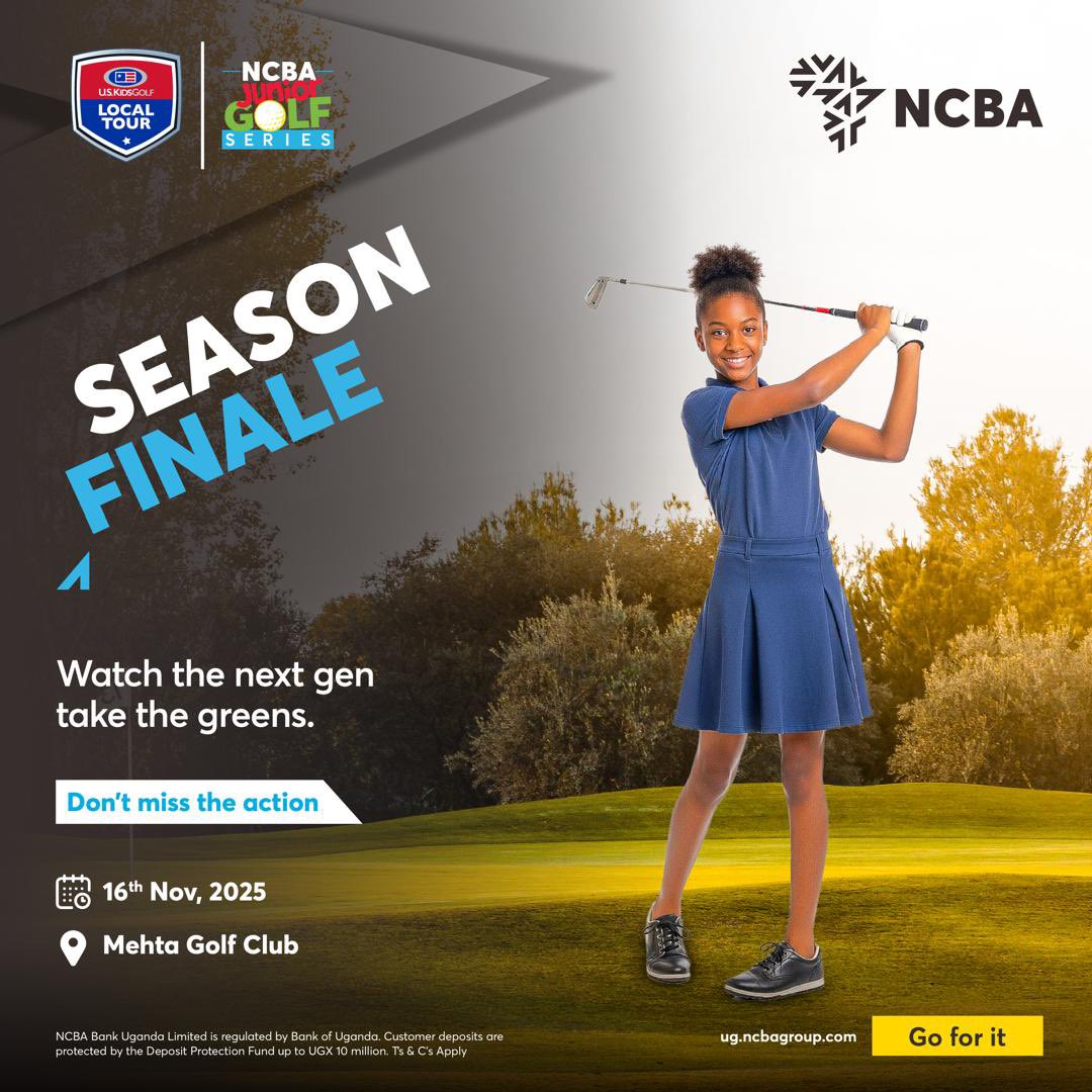 NCBAUganda's tweet image. Tomorrow, the fairways of Mehta Golf Club become our final classroom, where focus meets fun, talent meets pressure, and passion meets performance. Here’s to a memorable finish. 🏌🏾‍♀️✨

#NCBAJuniorGolfSeries #GoForIt #USKidsGolf