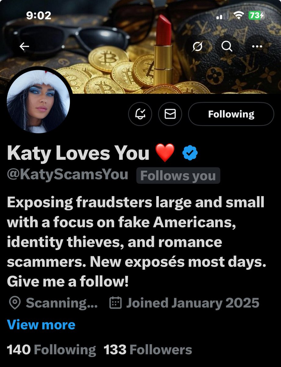 If you haven’t connected with our good friend Katy, please consider doing so. She’s a great patriot who helps us all stay safe on this app. Please repost for greater reach. ♻️♻️♻️♻️♻️
<a href="/KatyScamsYou/">Katy Loves You ❤️</a>  👈🏻