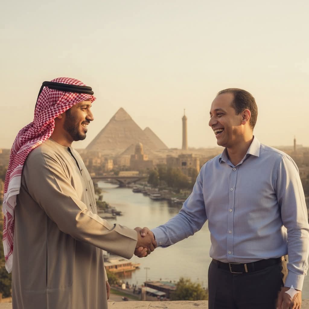 بلوجر كويتي
 كتب على صفحته انه زار معظم البلاد الأجنبية والعربية فالطبيعي لما بيقابله أحد من أهل البلد في المطار يقولوا له : welcome  او مرحبا بك ، او اهلا بك ، او حتى نورتنا ، وكلها عبارات ترحيب بزيارته لهم ...
 ما عدا مصر والمصريين  ... 
واستغرب الرجل ان المصريين بيقولوا له