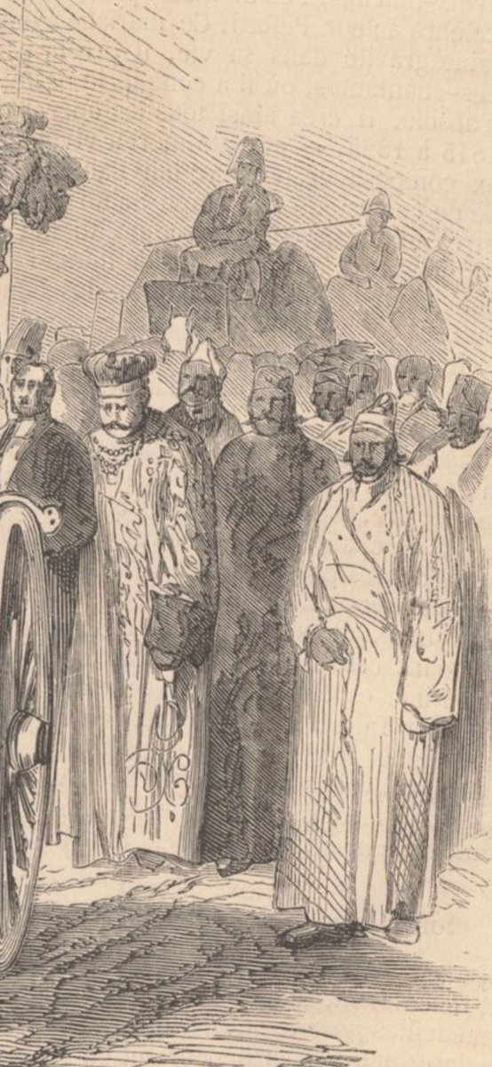 hemantsarin's tweet image. Funeral procession of Mallika Kishwar with some dignitaries from #Oudh (one of them perhaps her son). As appeared in Le Monde Illustré 5 Feb 1858 from @laBnF #History #Awadh @ssharadmohhan @PunjabiRooh @swativashishtha @Mannzie @SamDalrymple123 @DalrympleWill @mukhoty @dpanikkar