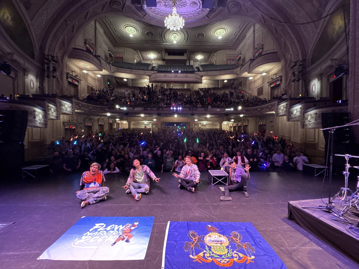 FLOW_official's tweet image. 『FLOW WORLD TOUR 2025  &quot;NARUTO THE ROCK &quot;』 in Philadelphia

Thank you Philadelphia!
Everyone at the show was awesome, it became a grateful night✨

We&apos;ll see you next time👋

#FLOWNARUTOTHEROCK #FLOW #FLOW_JAPAN  #NARUTO #Philadelphia