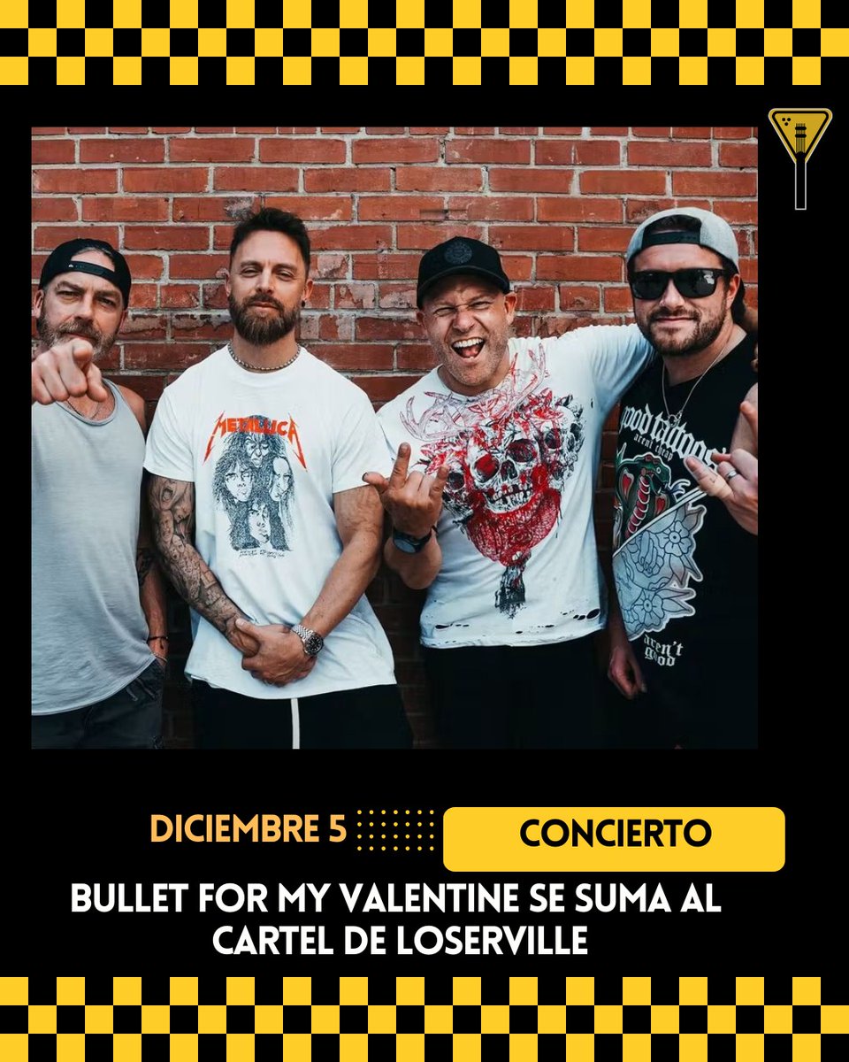 Uno de los grupos de metal británico más exitosos del milenio se presentarán en el Loserville 💥🤩
el grupo ha prometido que interpretará en su totalidad su álbum debut, “The Poison”

Toda la información 😎 aquí 👇🏻 
autopistarock.com/bullet-for-my-…

Un evento <a href="/BreakfastLiveCo/">BreakfastLive</a>
