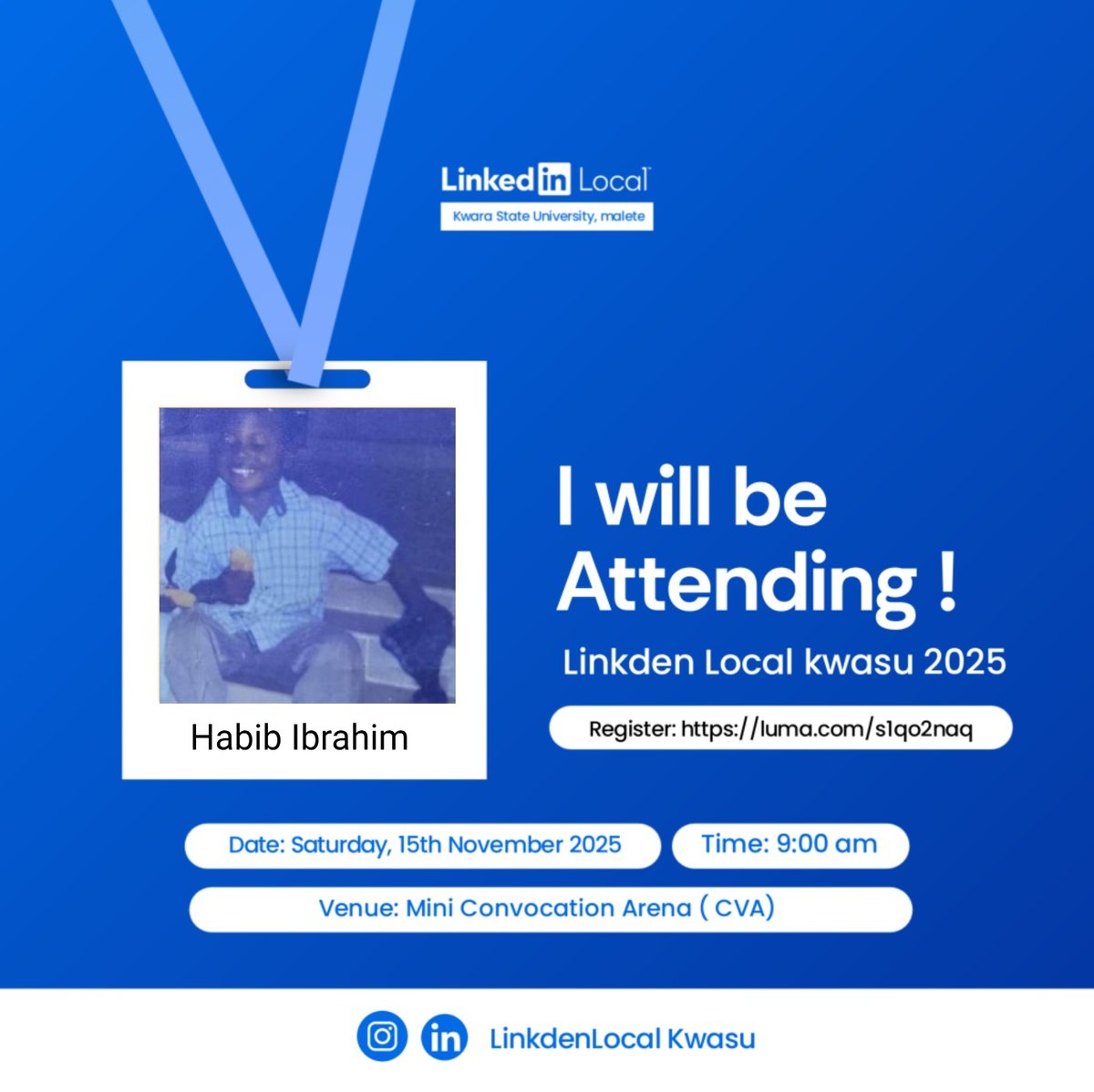 thisis_beeb's tweet image. See you there!!!
#linkedinlocalkwasu