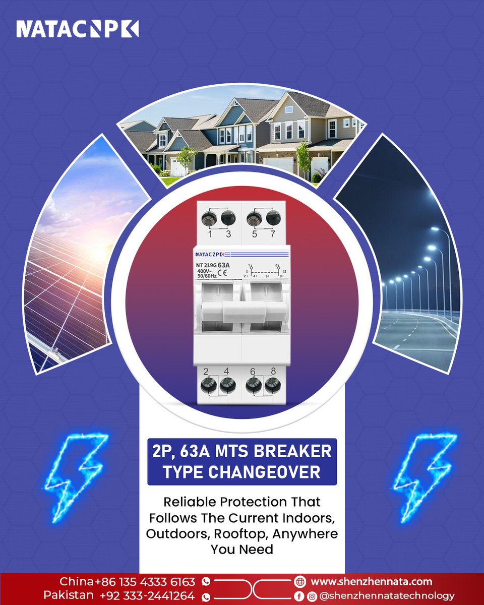 ShenzhenNata's tweet image. 𝐒𝐭𝐚𝐲 𝐏𝐨𝐰𝐞𝐫𝐞𝐝, 𝐒𝐭𝐚𝐲 𝐒𝐚𝐟𝐞.
The 𝟐𝐏, 𝟔𝟑𝐀 𝐌𝐓𝐒 𝐁𝐫𝐞𝐚𝐤𝐞𝐫 Type Changeover from 𝐒𝐡𝐞𝐧𝐳𝐡𝐞𝐧 𝐍𝐚𝐭𝐚 𝐓𝐞𝐜𝐡𝐧𝐨𝐥𝐨𝐠𝐲 gives you smooth.
🌐 Shenzhennata.com
#ShenzhenNataTechnology #MTSBreaker #PowerProtection #ElectricalSafety #Changeover