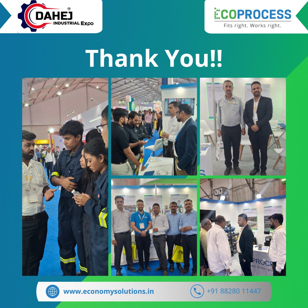 Economyprocess's tweet image. Thank you for visiting us at #DahejIndustrialExpo2025!
We loved connecting with you and showcasing our Vacuum &amp;amp; Process Solutions.
Looking forward to future collaborations!

#ECOPROCESS #VacuumTechnology #ProcessEngineering #DahejExpo