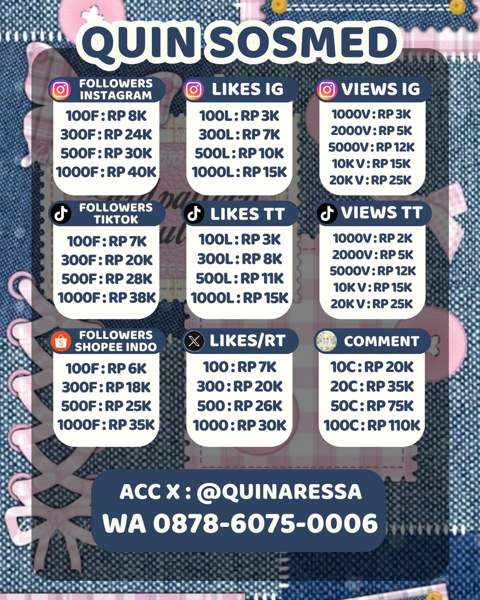 sevan / jual followers ig tiktok shopee tweet media