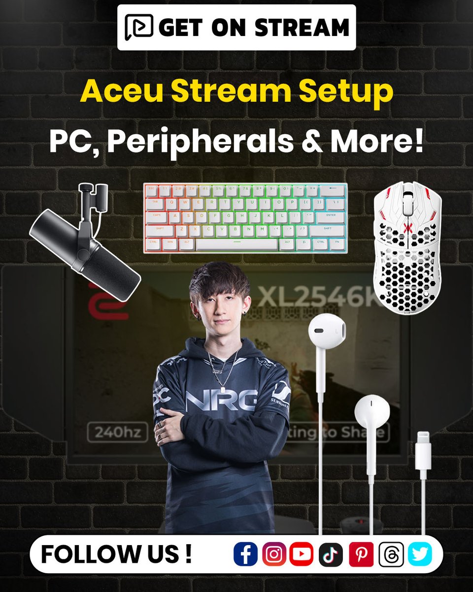 get_on_stream's tweet photo. Discover Aceu’s full stream setup, from PC and peripherals to audio gear and pro settings.
Click to shop now:
https://t.co/kOaJQ46KpY
For more info visit our website:
https://t.co/nV3Zu3D6MD
#Aceu #AceuSetup #AceuStreamSetup #GamingSetup #ProGamerSetup #getonstream https://t.co/f3crL79g0m