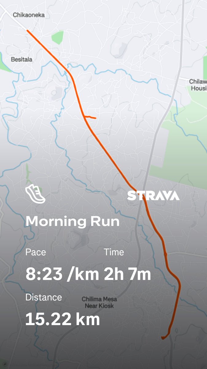 PeterSikwenta's tweet photo. Check out my run on Strava: https://t.co/I4dTsG7HFF https://t.co/jnZOahOwLU
