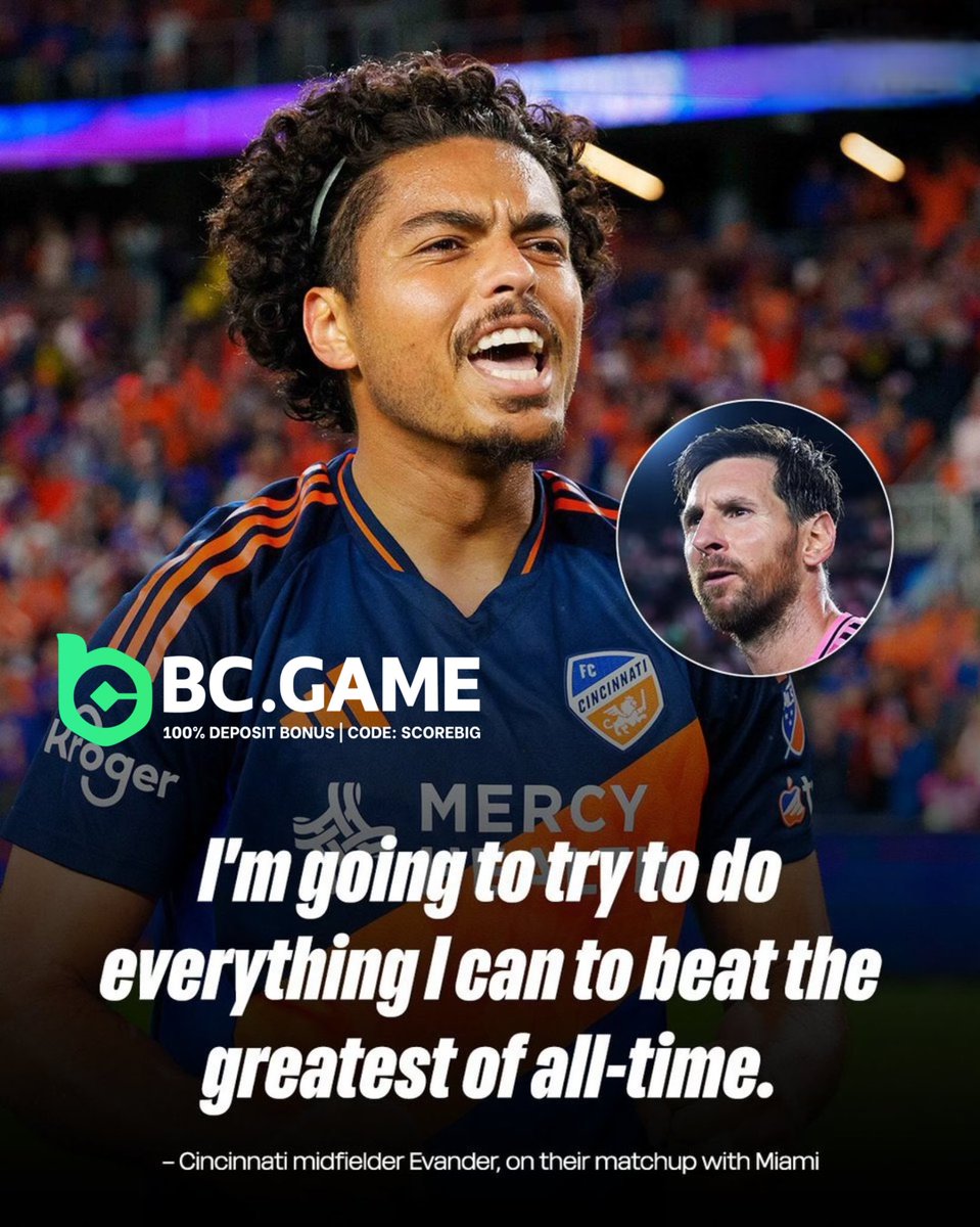 🚨🗣️Evander (FC Cincinnati player) about the MLS Cup QF :

“I’m going to try to do everything I can to beat the greatest of all time”