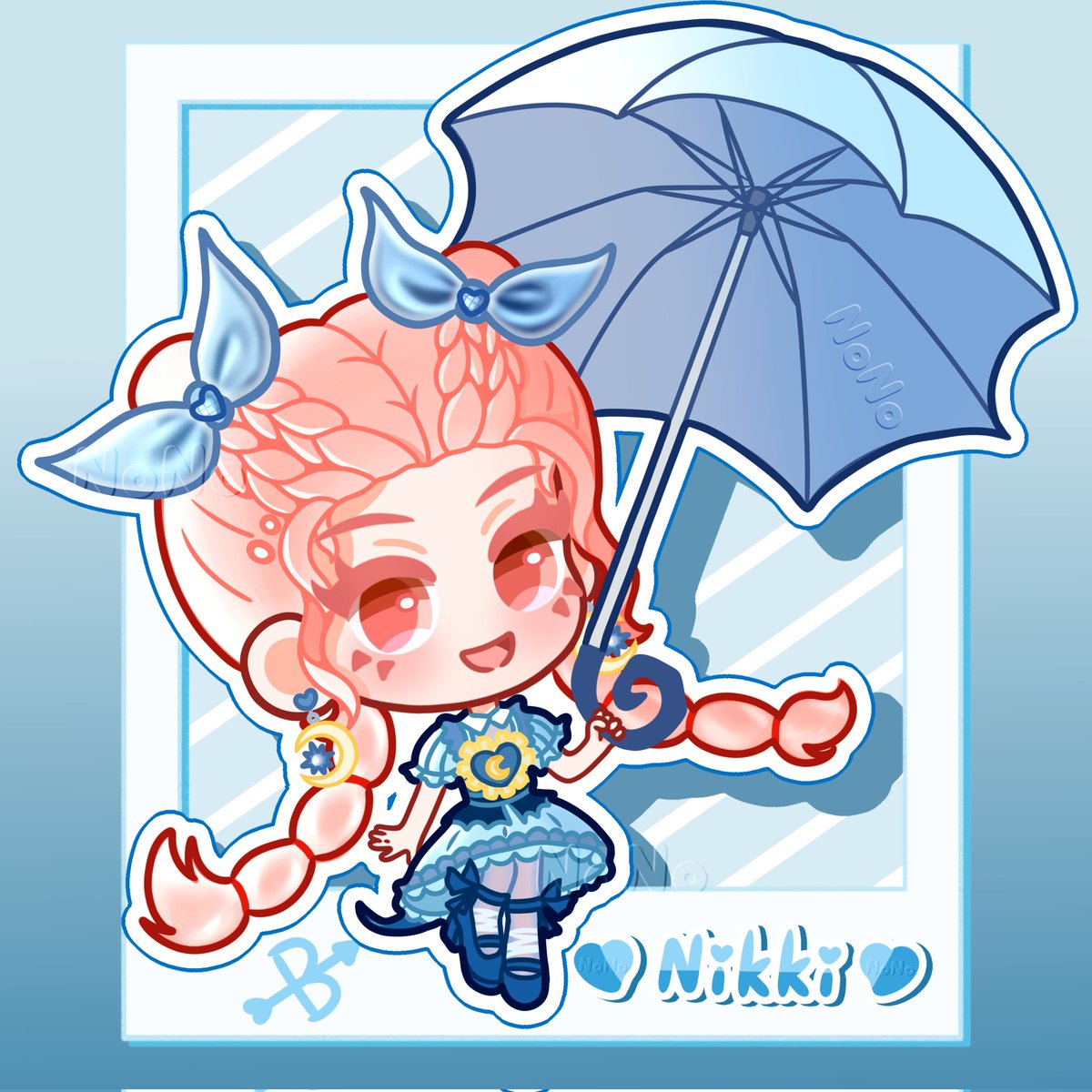 NoNoxhs's tweet photo. 双倍发色→双倍可爱，暖暖你好萌💖💛
NikkiNikki暖暖～ https://t.co/f3CyjTBplJ