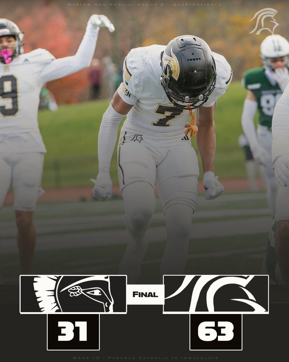 Final.

Paramus Catholic: 63
Immaculata: 31