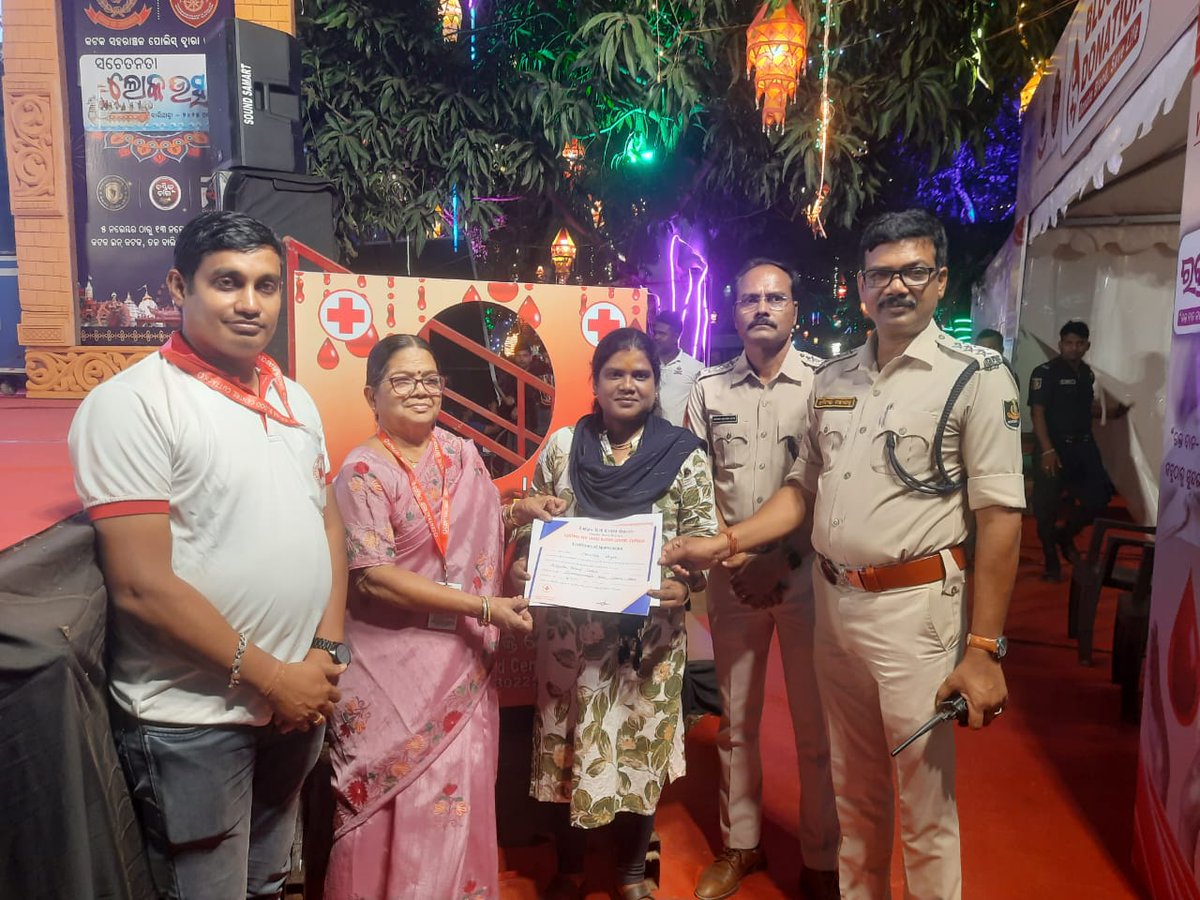 On the 'Historic Baliyatra' ,Cuttack-2025 .An initiative by the Police  Commissionerate ,Bhubaneswar-Cuttack with CRCBC, Cuttack conducted awareness programme &amp; Voluntary Blood Donation camp from 07th Nov to 13th Nov 2025 on the Baliyatra ground, Cuttack.
#donatebloodsavelife