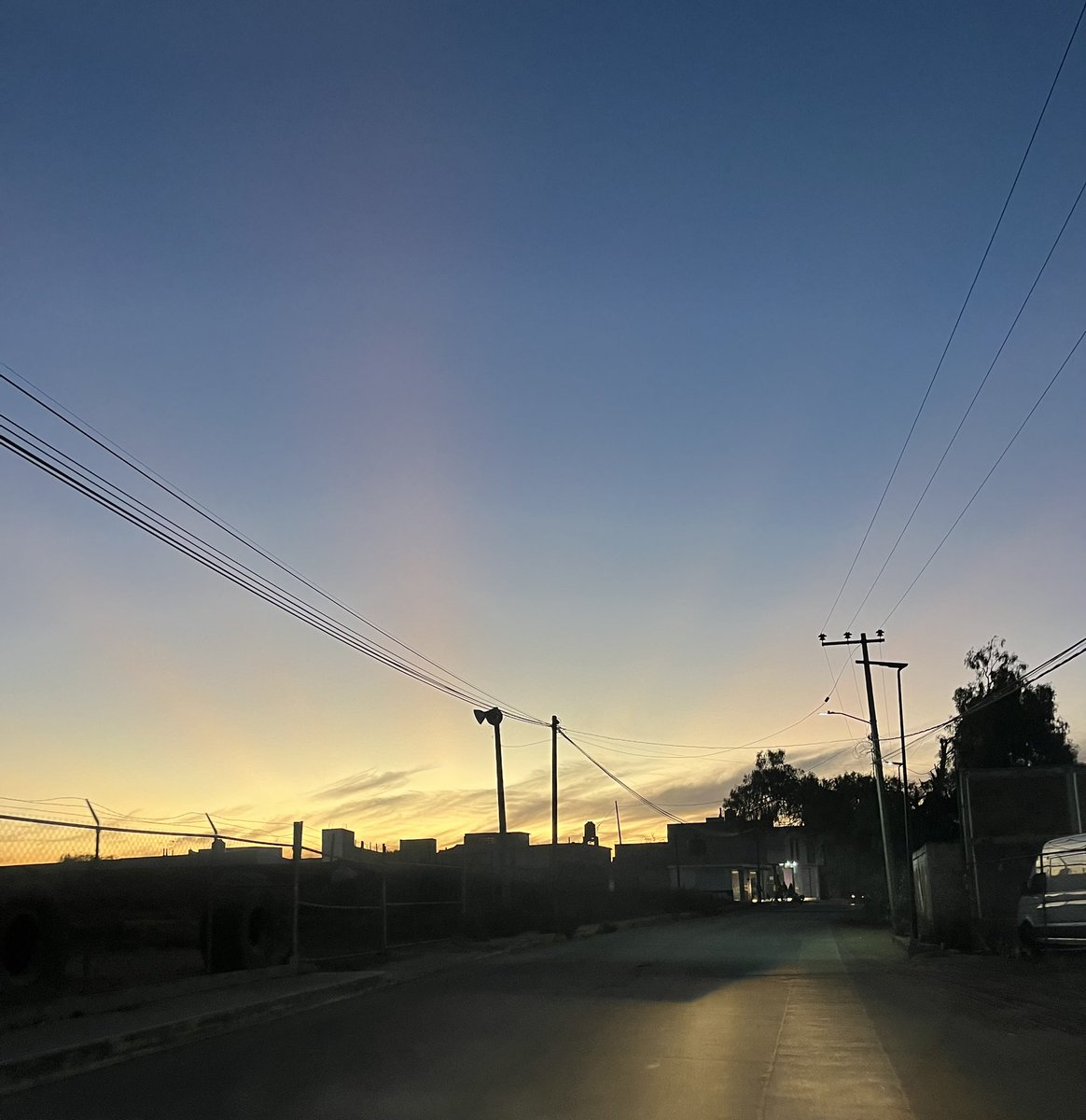 Atardecer llegando a mi pueblo: