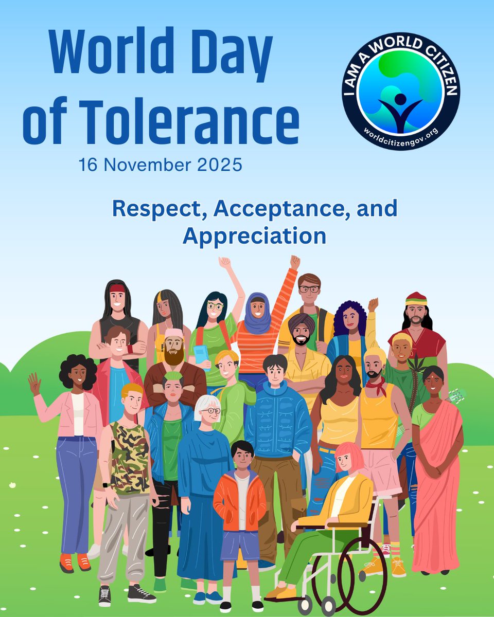 worldcitfdn's tweet image. Join #WorldCitizens in embracing human unity through respect, acceptance, and appreciation of the diversity of world cultures and ways of being human.

#Tolerance

#HumanUnity