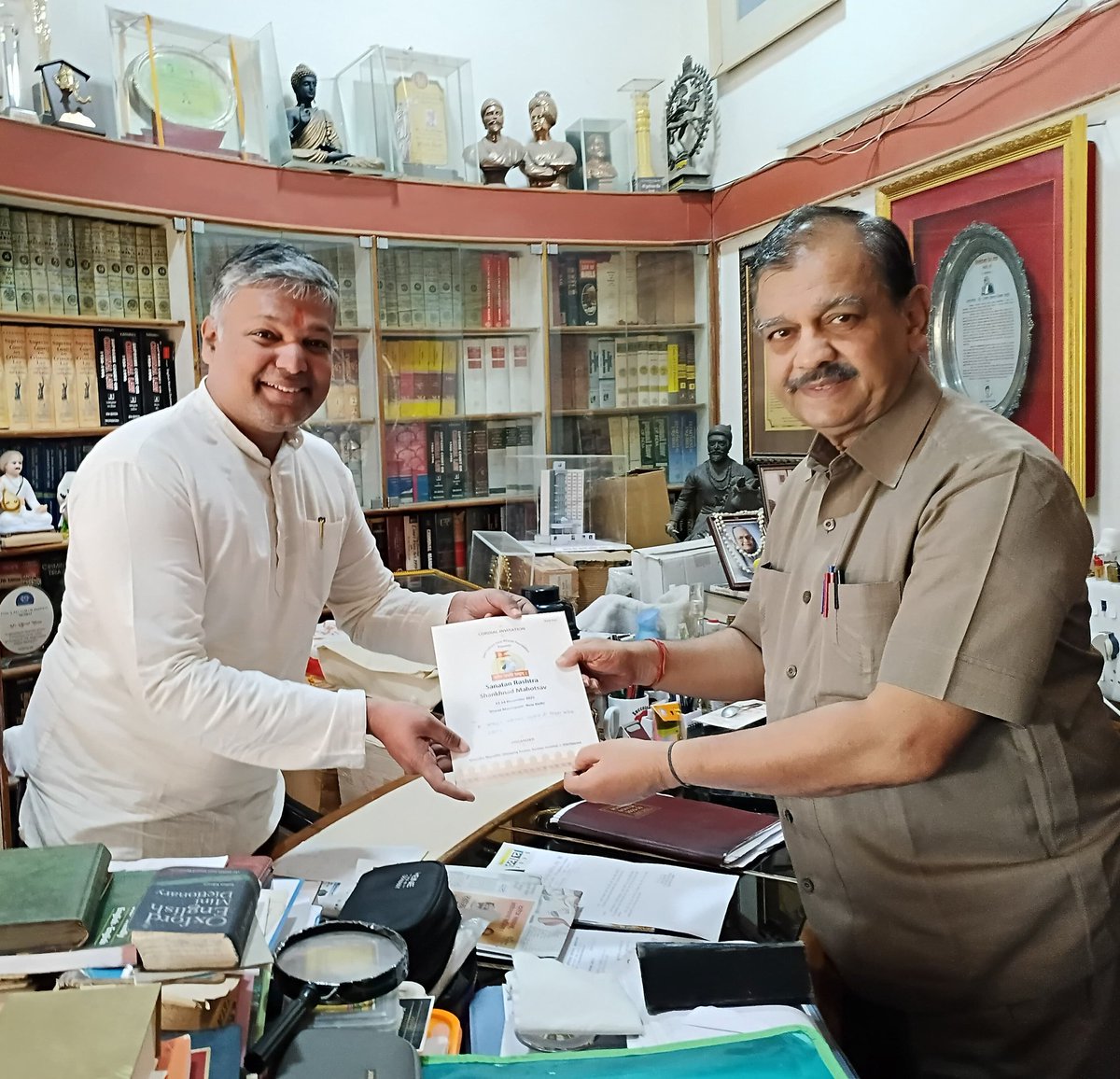Hon. Rajya Sabha MP and distinguished senior advocate Ujjwal Ji Nikam (<a href="/miujjwalnikam/">Adv. Ujjwal Nikam</a>) was extended an invitation to the Sanatan Rashtra Shankhnad Mahotsav to be held in Delhi.

The Mahotsav, scheduled at Bharat Mandapam, Delhi, on 13–14 December 2025, aims to inspire social and