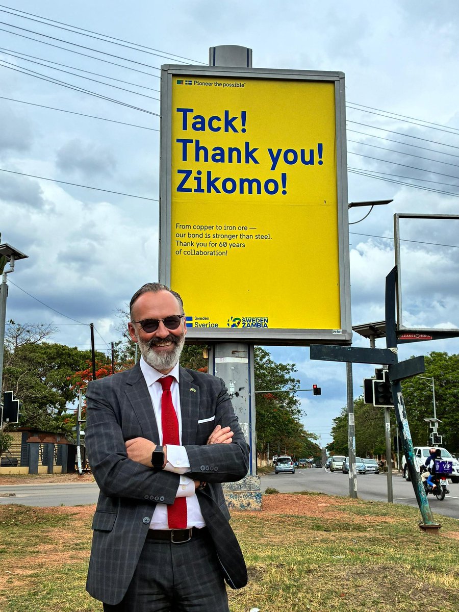 Johan Hallenborg, Ambassador of Sweden to Zambia tweet media