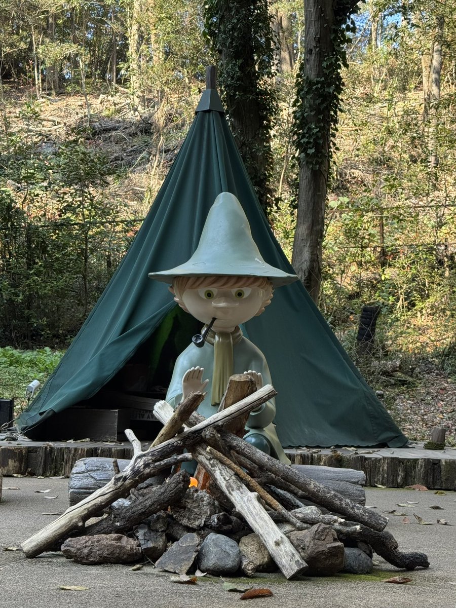 komomo098's tweet image. ムーミン谷は紅葉🍁がきれいです。