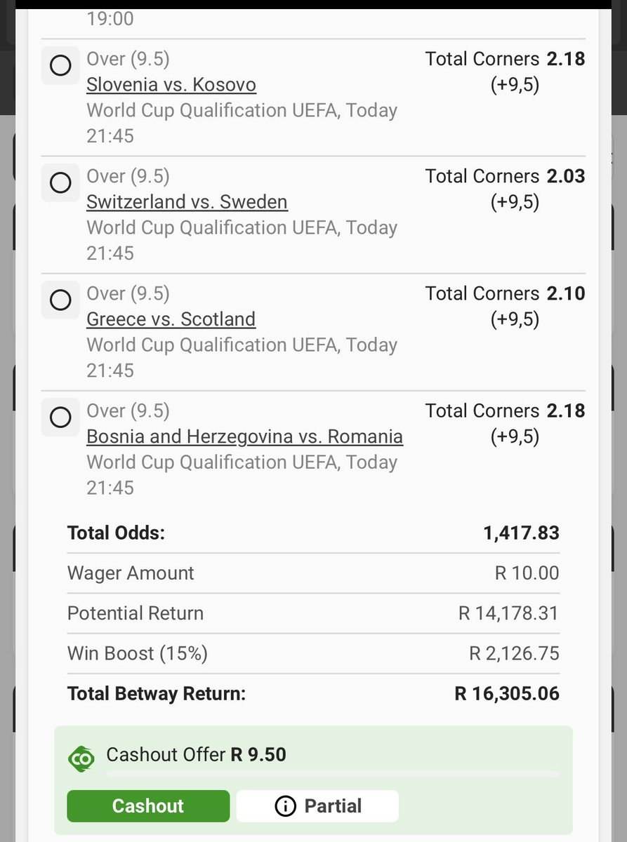 Full time corners🎯

BW217A14F8 new.betway.co.za/book-a-bet-res…
Kick off:16:00

🚨Retweet for others🚨

Let’s go hustle🦺