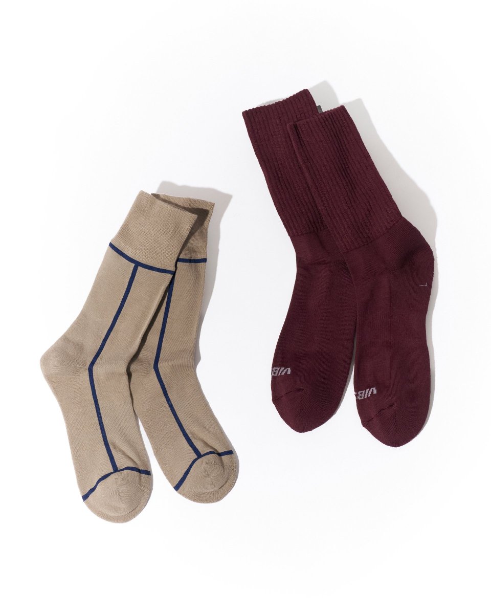 さりげなく主張するデザインソックスは何足あっても嬉しいもの。サイド