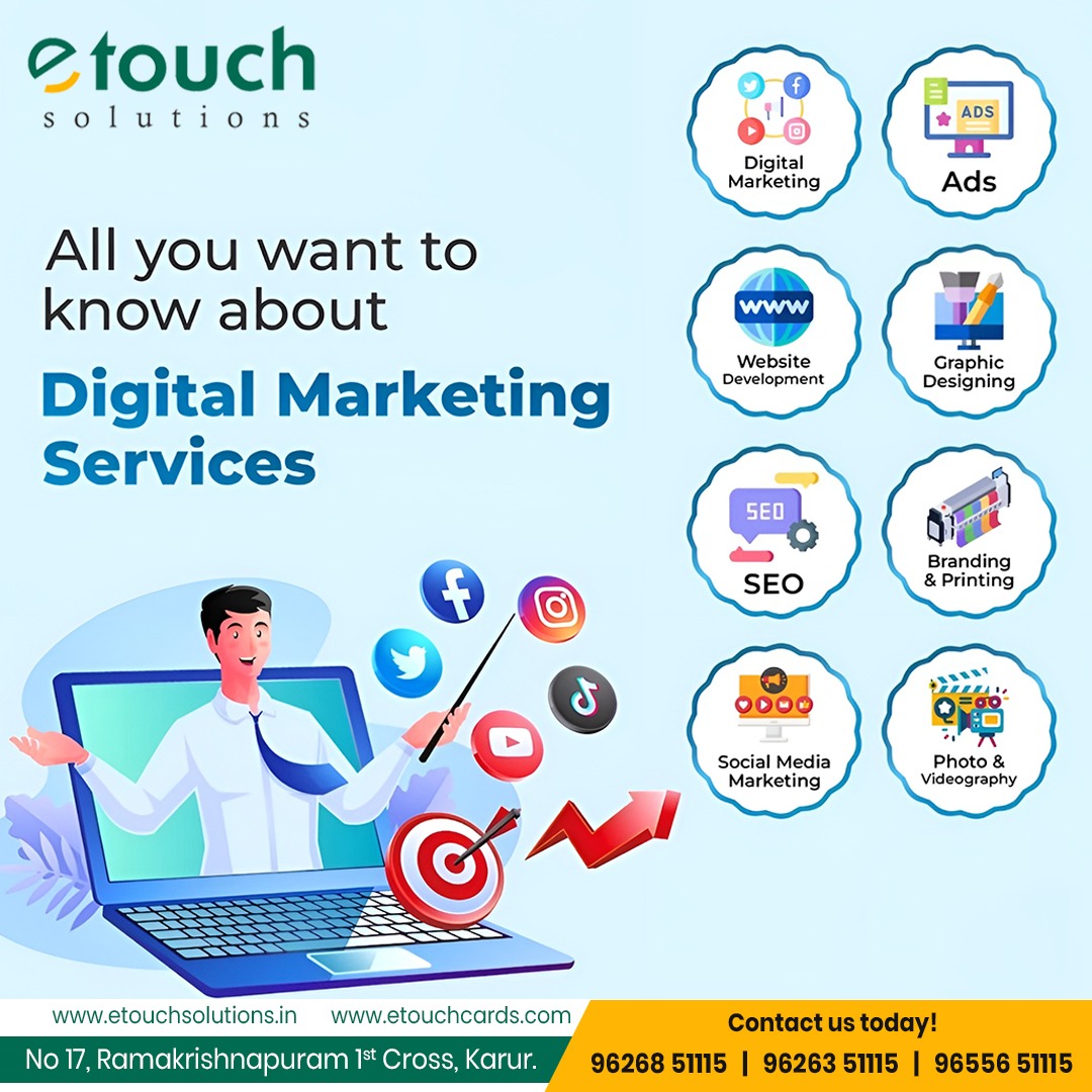 EtouchS89870's tweet photo. 🚀 Grow Your Business Smarter with Etouch Solutions — Your One-Stop Digital Marketing Partner! 💼✨

#EtouchSolutions #DigitalMarketingExperts #GrowYourBusiness https://t.co/6FIWCY7SE5