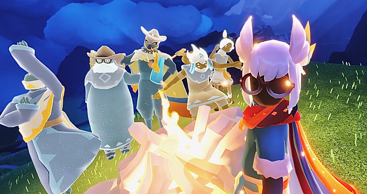 👓が輝いた🐧
 #thatskygame
 #sky星を紡ぐ子どもたち