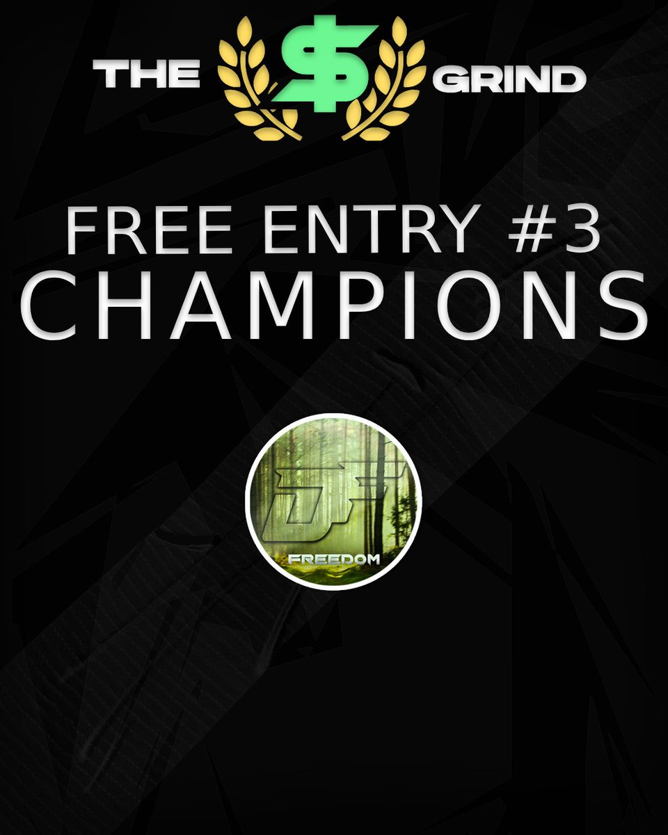 We have a winner!!
Congrats to <a href="/DarkForestHQ/">DF</a> for winning Free Entry #3
This makes DFF a two time champion on The Grind!
We will see you all in 2 weeks! Thanks so much to everyone that was involved! #VALORANT #esports