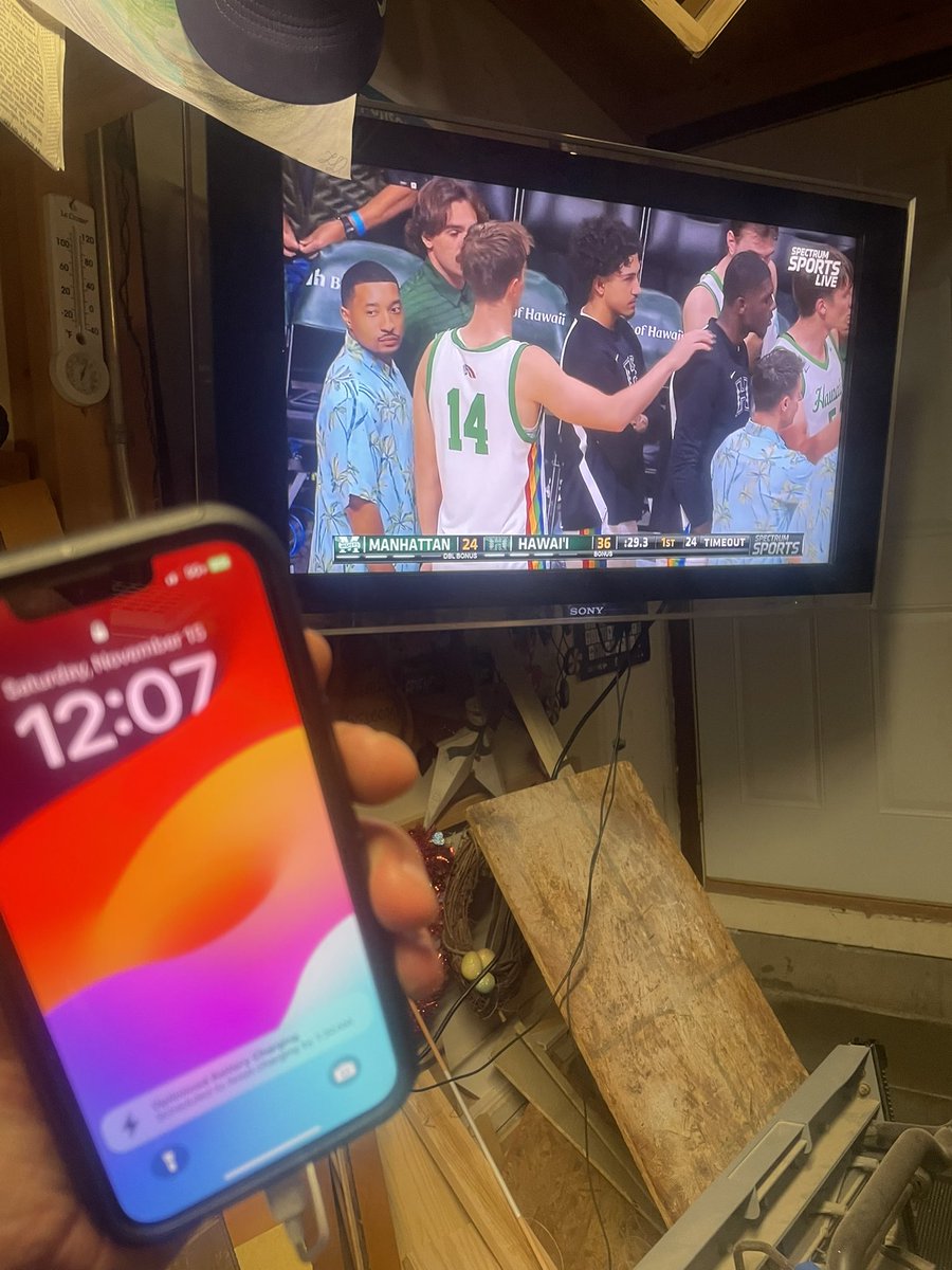 In 1959 Hawaii became the 50th state in the Union.   Watching western sports teams play is fun while working.