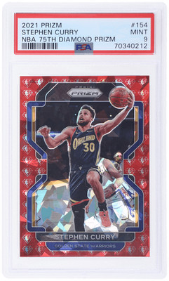 2021 Panini Prizm Stephen Curry NBA 75h Anniversary Diamond #154