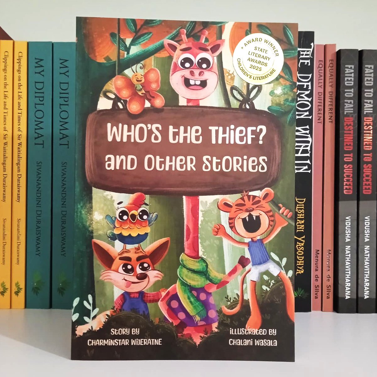 TheJamFruitTree's tweet image. Who&apos;s the Thief? and other stories
Charminstar Wijeratne
Rs. 1,500
State Literary Award Winner

072-7268078

linktr.ee/tjftp

#CharminstarWijeratne #WhosTheThief #TheJamFruitTree #TheJamFruitTreeBookShop #TheJamFruitTreePublications #JFT