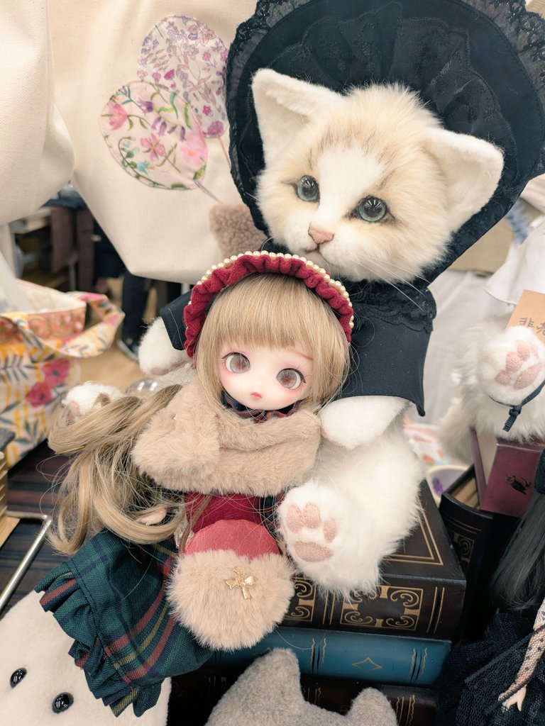 かわいこちゃんにかわいこちゃんを抱っこしてもらいました🎉
クリスマスのお洋服、今年も作ろうかな〜🎄✨️
#ハルモニアシリーズ #ハルモニアうちのこ