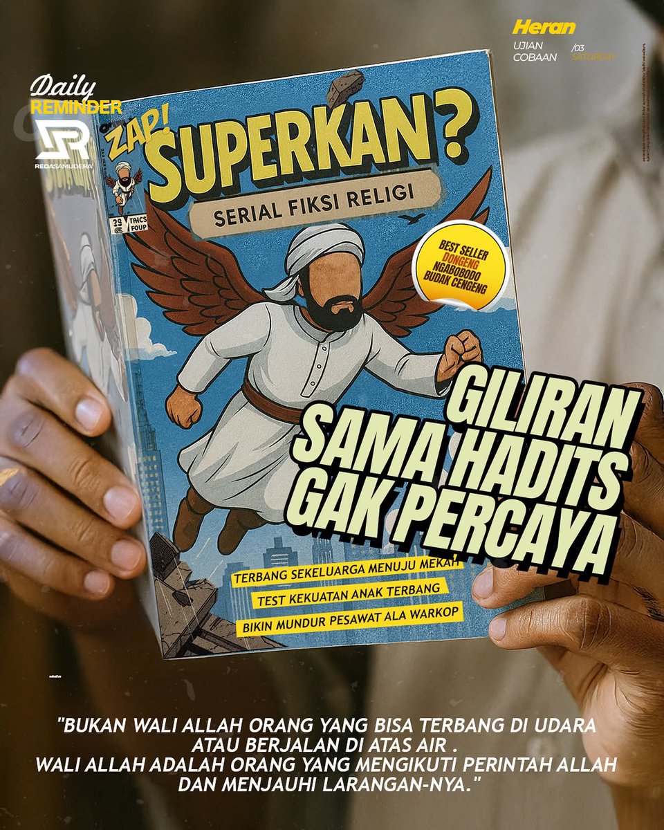 fotodakwah's tweet photo. Imam Asy Syafi’i rohimahullah berkata,

“Apabila engkau melihat orang yang mampu berjalan di atas air atau terbang di udara maka jangan tertipu dengannya sampai engkau periksa urusannya .. apakah sesuai dengan Alqur’an dan sunnah atau tidak..?”

(Al Bidayah Wannihayah 13/251) https://t.co/5Ni33FcEuN