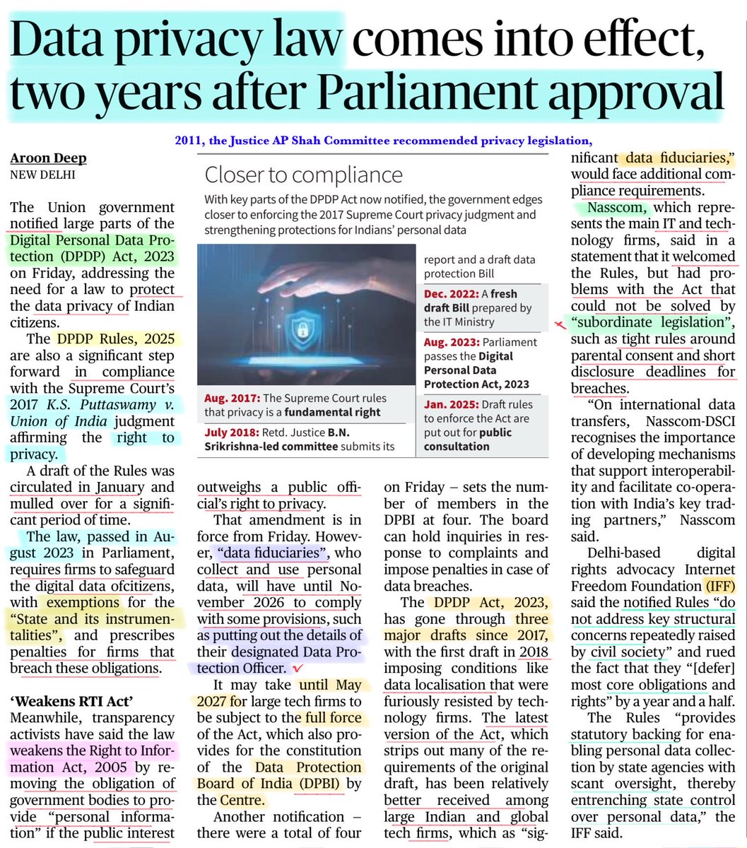 StudyRules12's tweet image. #upsc
#DPDP
#currentaffairs 
#DataPrivacy 
#UPSCPrelims2026