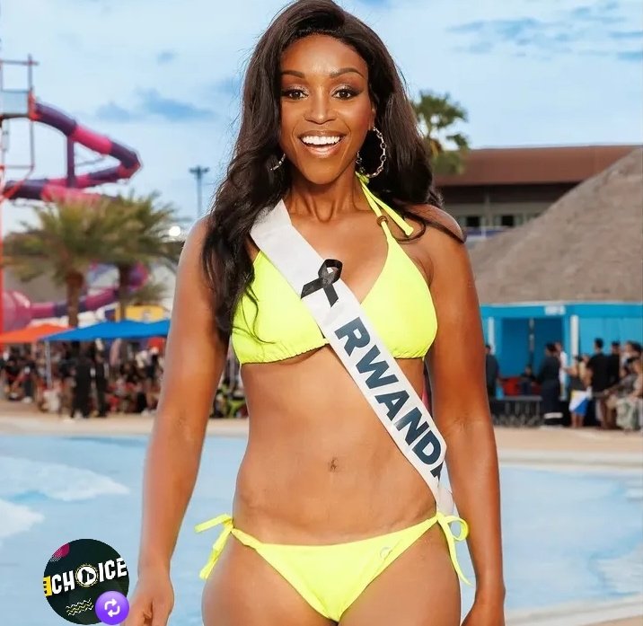 kanisekere's tweet image. Umugore uhagarariye u Rwanda yaraye yerekanye umwambaro wo Ku Mazi Uzwi nka Bikini muri Miss Universe . Bamwe baremeza ko arimo abikora neza , abandi nabo Bati imyaka afite suwo kwisebya.Ngewe muryamyeho ✅