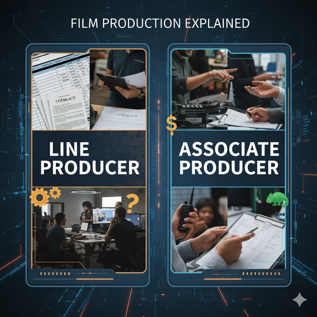 Times_of_Cinema's tweet photo. 5️⃣3️⃣ Line Producer is the real budget and contract boss 💰

 who keeps the movie running (think the fixer in Mission: Impossible!). The Associate Producer often handles whatever the main producer needs. Film sets are teamwork! 🤝
#LineProducer #AssociateProducer #Filmmaking