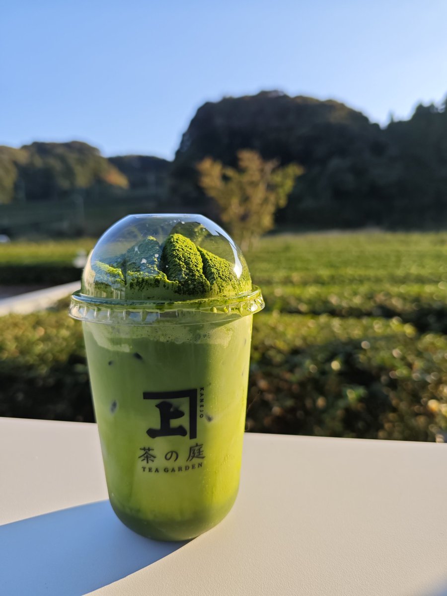 ドライブついでに掛川に。 飲みたかった特濃抹茶ラテうまうまです