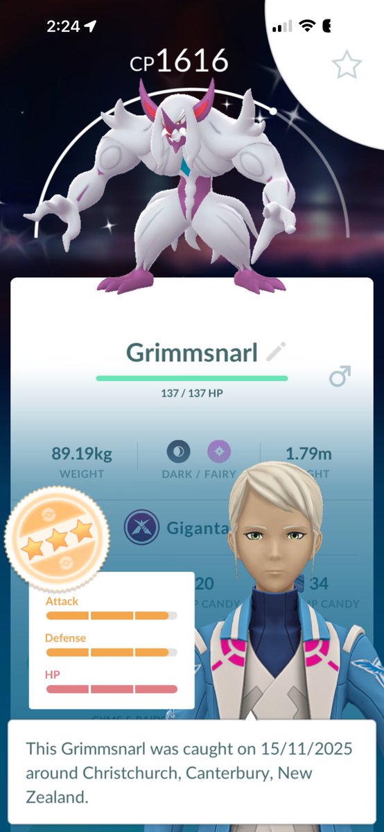 CrystalP_98's tweet photo. What a Pokédex entry🥰🤗 
#PokemonGO #pokemongowildarea https://t.co/9eYXvn6oaf