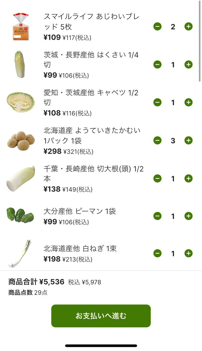 15日目【現在7838円】 後半を乗り切るための食材を購入.ᐟ.ᐟ.ᐟ