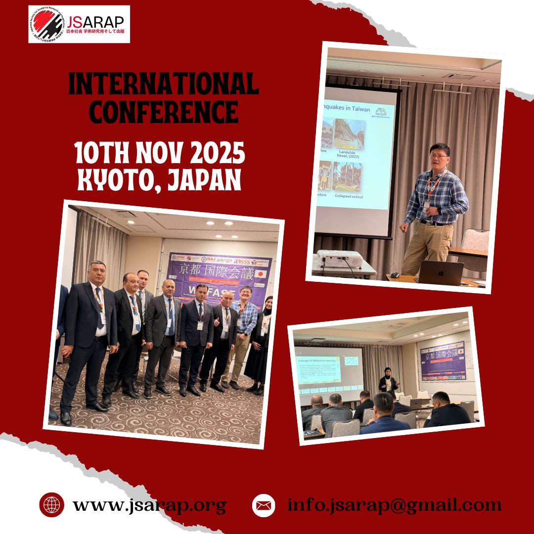 JsarapOfficial's tweet image. 🎉 The 10th November Keynote Conference Was Successfully Organized! 🎉
🔗 Explore our upcoming conferences: jsarap.org/jsarap_confere…
Contact us for more queries:
📧: info.jsarap@gmail.com
#jsarap #ConferenceSuccess #KeynoteConference #EventHighlights