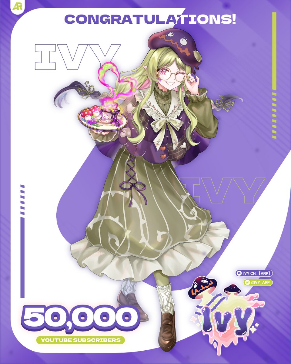 ขอแสดงความยินดีกับพี่ไอวี่เห็ดดึ๋งดั๋งของเรา!  
<a href="/Ivy_ARP/">Ivy 🍄《 ARP 》</a>🍄✨

เด้งไปทางซ้าย เด้งไปทางขวา เด้งดึ๋งไปข้างหน้า เด้งดึ๋งไปข้างหลัง กลิ้ง ๆๆๆๆ มาจนมีผู้ติดตาม 50,000 คนแล้วในป่าเห็ด YouTube 🎊

มาร่วมเป็นปุ๋ยเห็ดได้ที่
YT: youtube.com/@Ivy_ARP

#IvyARP #ARProject #Vtuber #VtuberTH