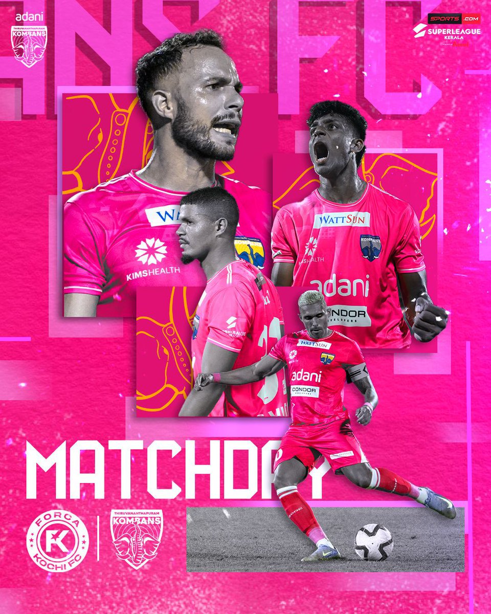 UP THE KOMBANS!

🆚 Forca Kochi FC
🗓️ Nov 15th, 2025 | 7:30 pm
🏟️Maharajas College Ground, Kochi

📺 Watch live on Sports.com

#ennumkombans #kombansfc #superleaguekerala #thiruvananthapuramkombansfc

<a href="/slk_kerala/">Super League Kerala</a> <a href="/AdaniOnline/">Adani Group</a> <a href="/AdaniSportsline/">Adani Sportsline</a>
<a href="/hospital_kims/">KIMSHEALTH</a>