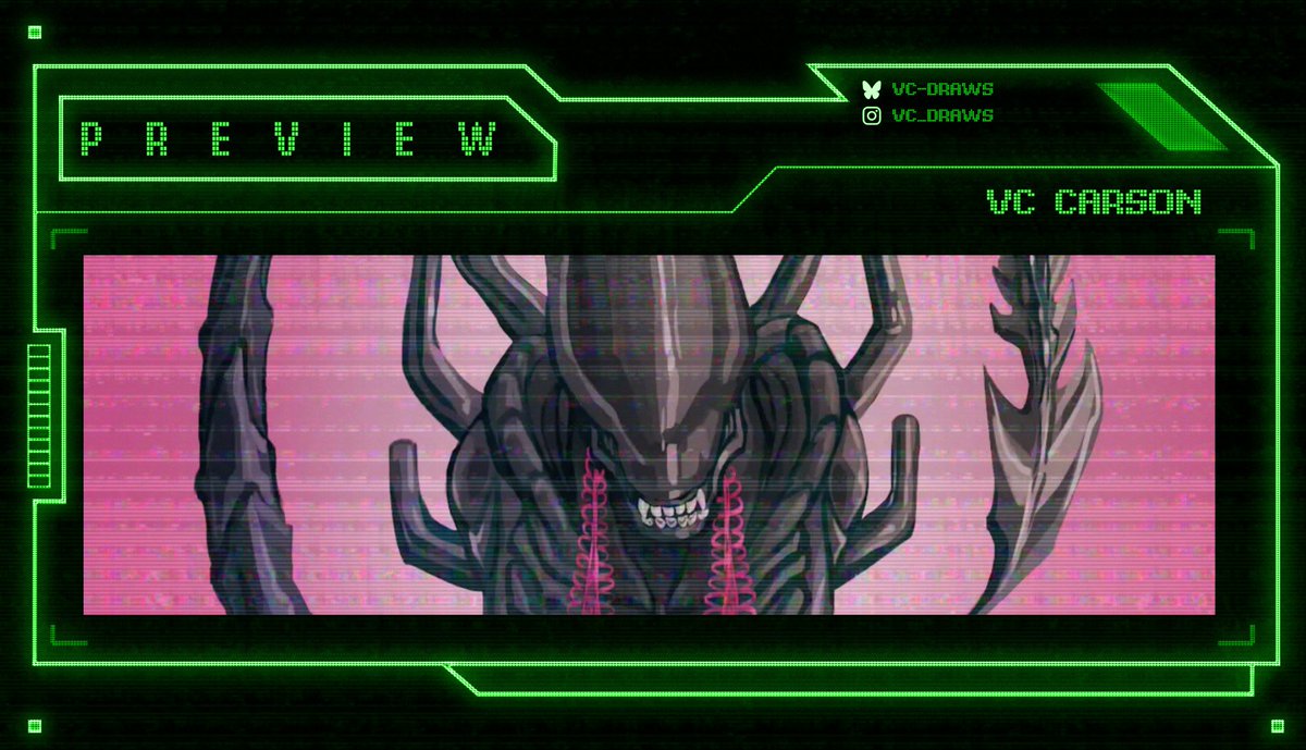 alien_zine's tweet photo. ✨ 💚 PREVIEW 💚 ✨ 

Please feast your eyes on these 3 incredible pieces done by VC! This banquet of beauty could satisfy any Xenomorph's appetite~ 👽 💚  View the full course within the zine! 🌌 

🛸 🛒  https://t.co/NRrpT0OC8M https://t.co/UOl43Til0x