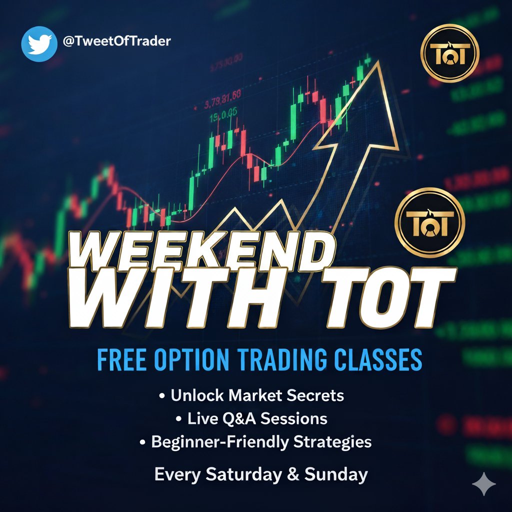 TweetOfTrader's tweet image. A lot of people are asking for learning resources… so here’s the update👇

Just like you get free trading tips, very soon I’ll be launching FREE Option Trading Classes 📈

Weekend With ToT 📚.... COMING SOON ⚡

So stay right here, don’t go anywhere!

And yes…repost this as…