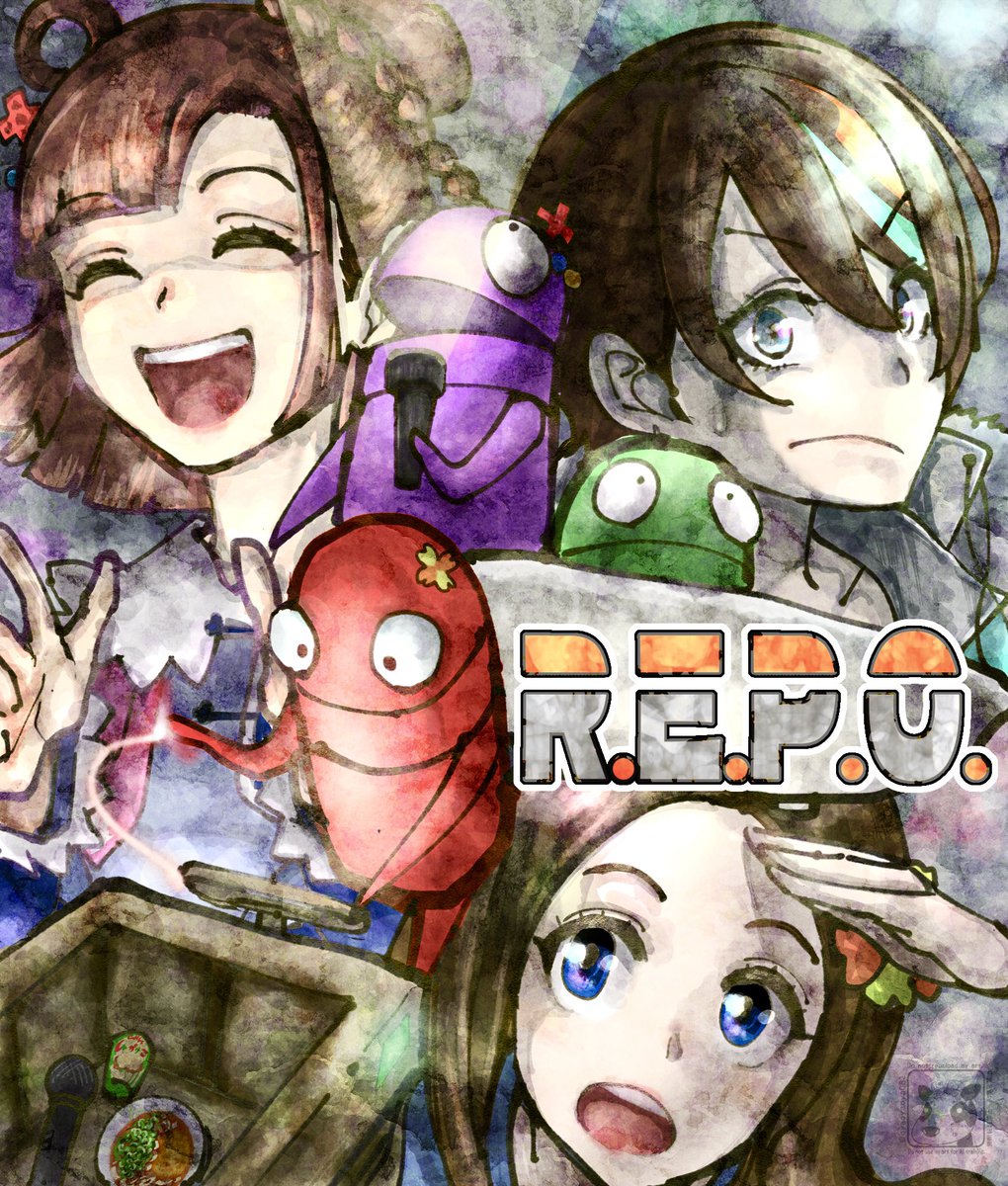 oyaoyaoya082's tweet image. 先週の配信笑わせてもらいました(あれ？ホラー)またこの組み合わせ見たいですね🥳
#りこほのろみ　#絵りこ　#ろみ画ん　#かのほのあーと　
リーダーさんは仕事が雑なのか…_φ(･_･