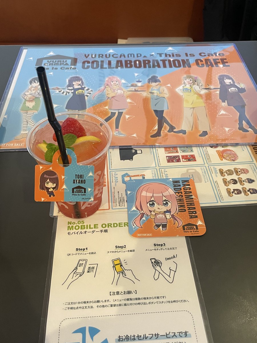 ThisIsCafe 13回目✨ 今回は綾ちゃんドリンク🍓🥤 コースターはミニな