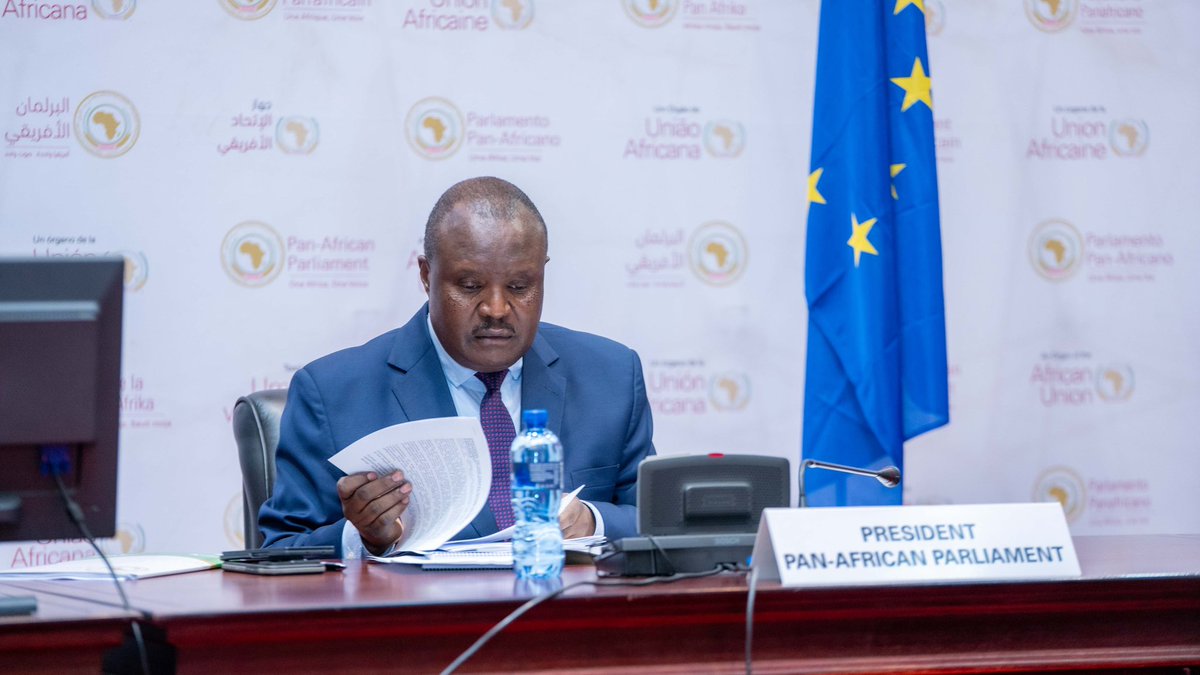 AfrikParliament's tweet photo. In his opening remarks, H.E. Chief Fortune Charumbira, President of the Pan-African Parliament, stressed that modern partnerships must be balanced and people-centred. “Partnership today cannot be about one side setting the pace while the other follows. True collaboration must be built on mutual priorities, shared ownership, and common progress,” he said. He highlighted energy, digital transformation, infrastructure, education, and health as key areas where investment must deliver tangible benefits to citizens on both continents.

#AUEU25 #PAPEP #AfricaEuropePartnership 

@ep_diplomacy